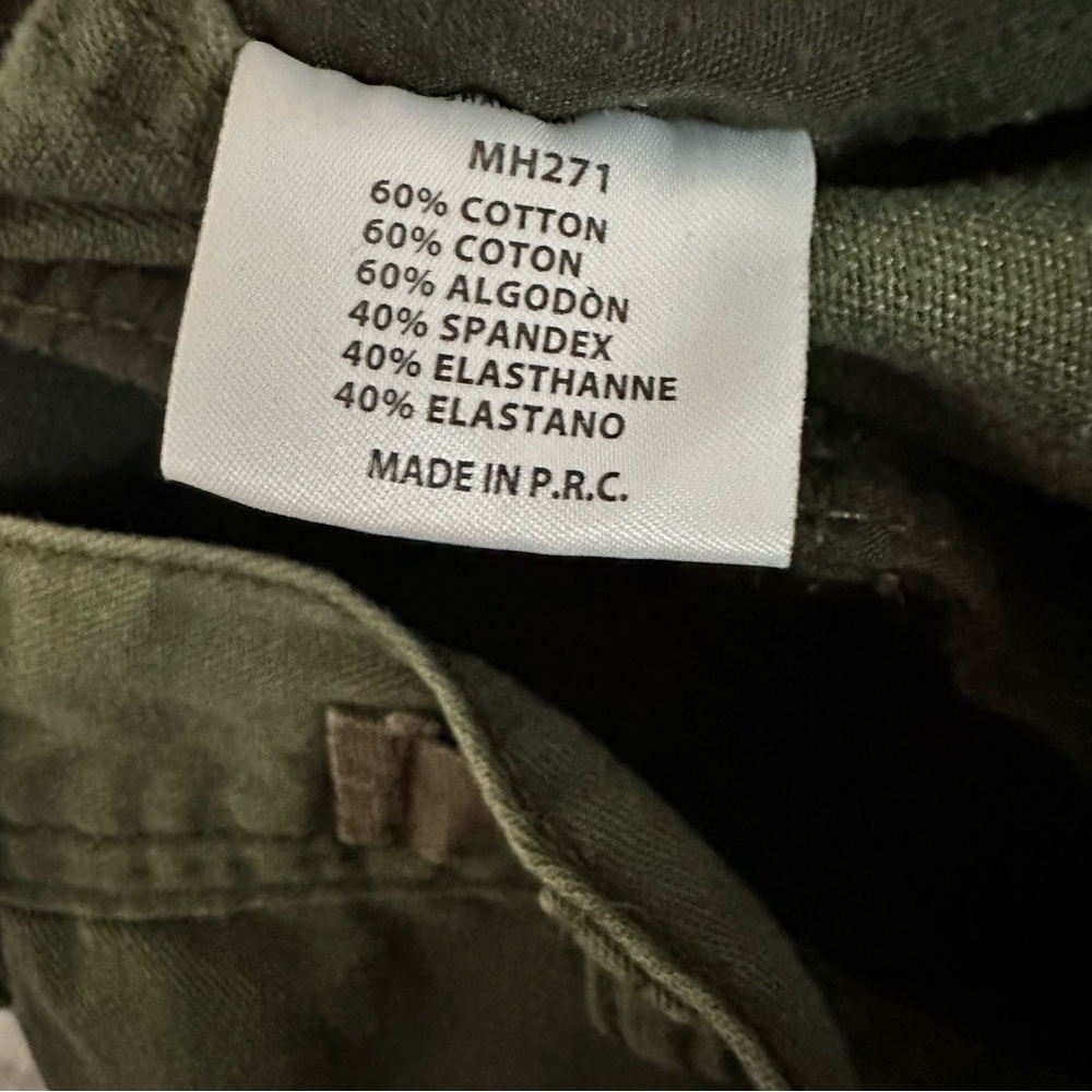 John Galt Green Cargo Straight Leg Pants - Picture 9 of 9